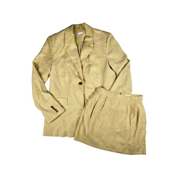 We Wore What- Oversized Blazer and Pleated Skirt Set in Desert - Picture 1 of 8